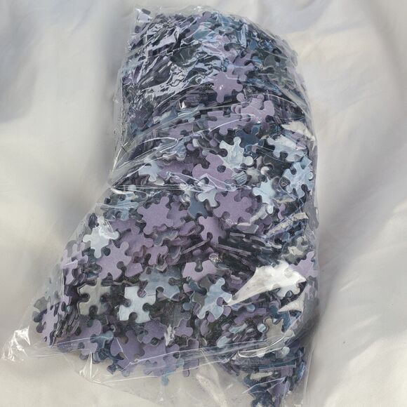 Al Agnew 1000 Piece Puzzle Moon Wolf 20x27 Made In USA Factory Sealed w Poster - Picture 3 of 5